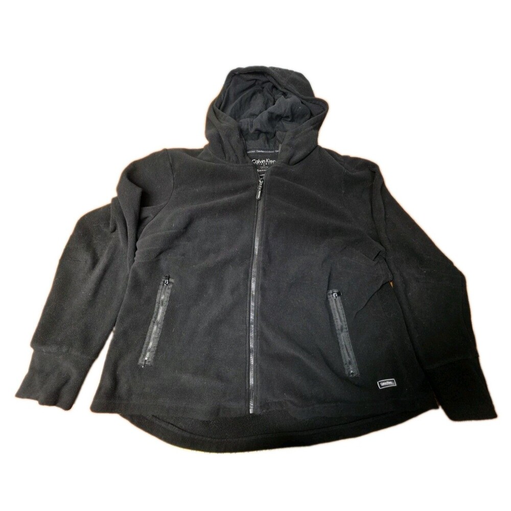 Calvin Klein Performance Black Fleece Full Zip Hooded Sweatshirt Men's Size 2X